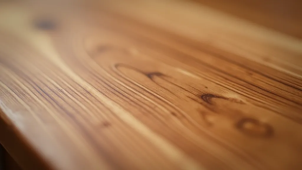 Wood grain pattern visible on furniture surface showing direction of grain fibers in close detail