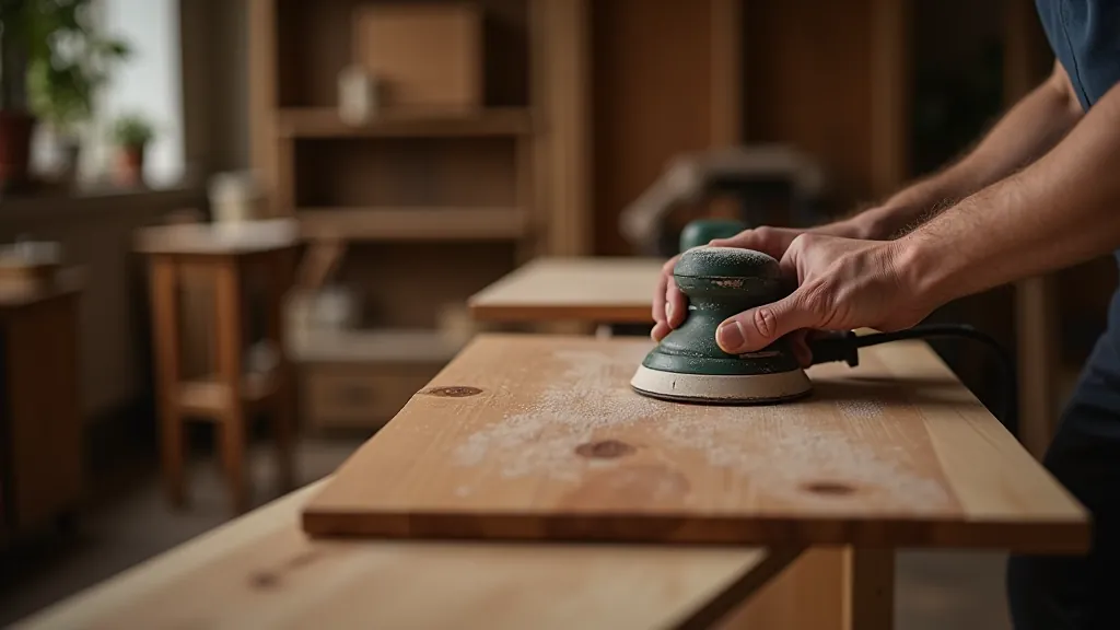 Expert furniture restoration workshop showing detailed restoration work on vintage pieces